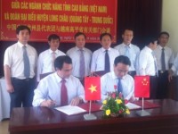 Đoàn đại biểu Chính phủ nhân dân huyện Long Châu thăm và làm việc tại tỉnh Cao Bằng