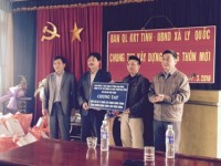 Ban Quản lý Khu kinh tế tỉnh phối hợp với Công ty Cổ phần xây dựng và phát triển hạ tầng đô thị BID Việt nam chung tay xây dựng nông thôn mới tại xã Lý Quốc, huyện Hạ Lang