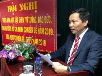 Hội nghị trực tuyến về “Học tập và làm theo tư tưởng, đạo đức, phong cách Hồ Chí Minh”. Sinh hoạt chuyên đề quý I năm 2019 của Đảng ủy  Ban Quản lý Khu kinh tế tỉnh