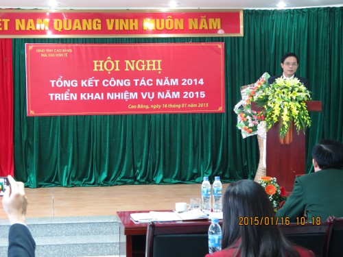 Đồng chí Đàm Văn Eng- Phó chủ tịch UBND tỉnh cho ý kiến chỉ đạo tại Hội nghị
