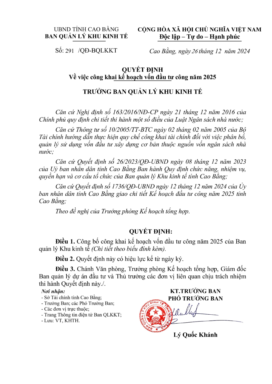 quyet dinh cong khai giao von dau nam