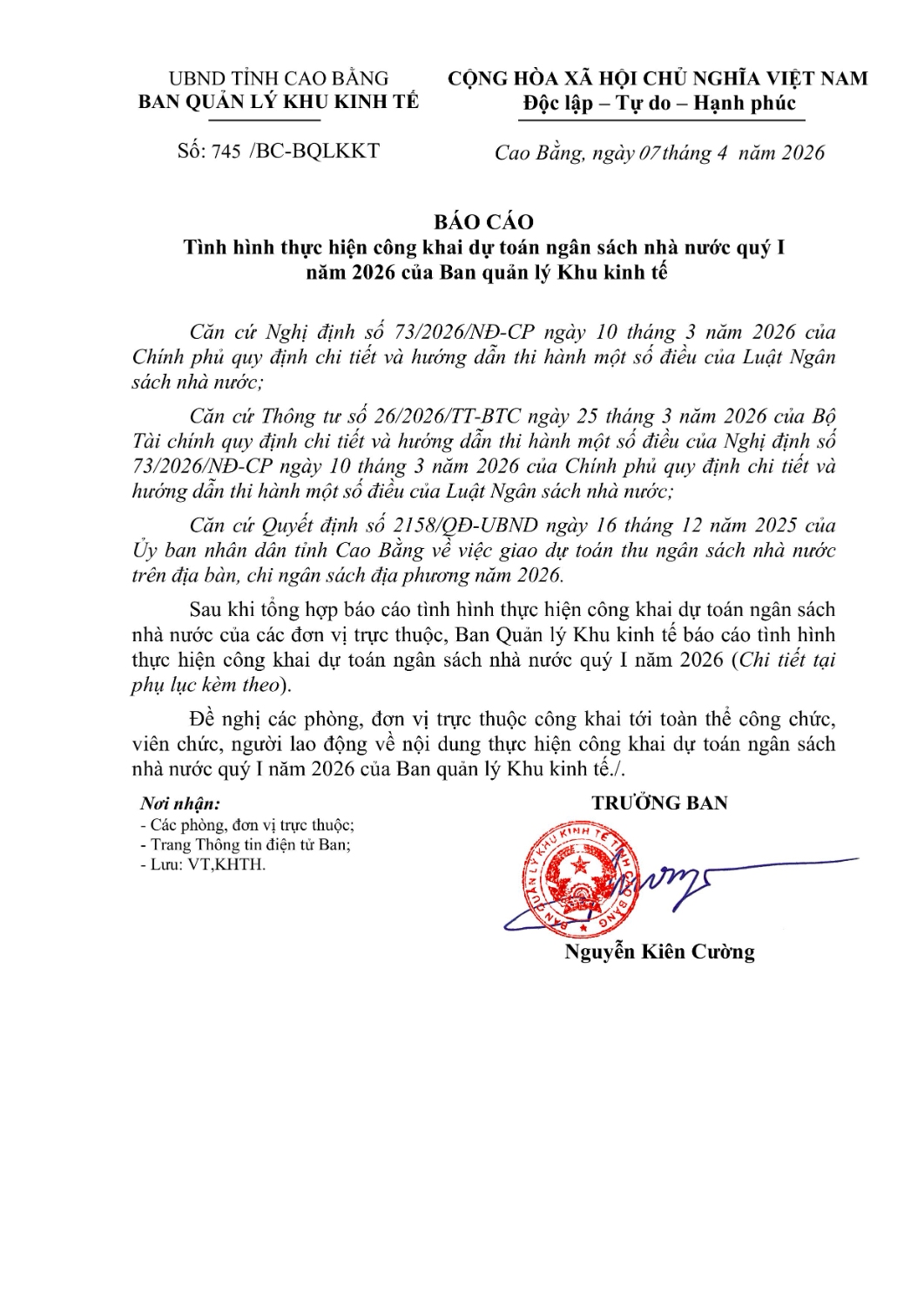 bao cao cong khai du toan quy 1 1