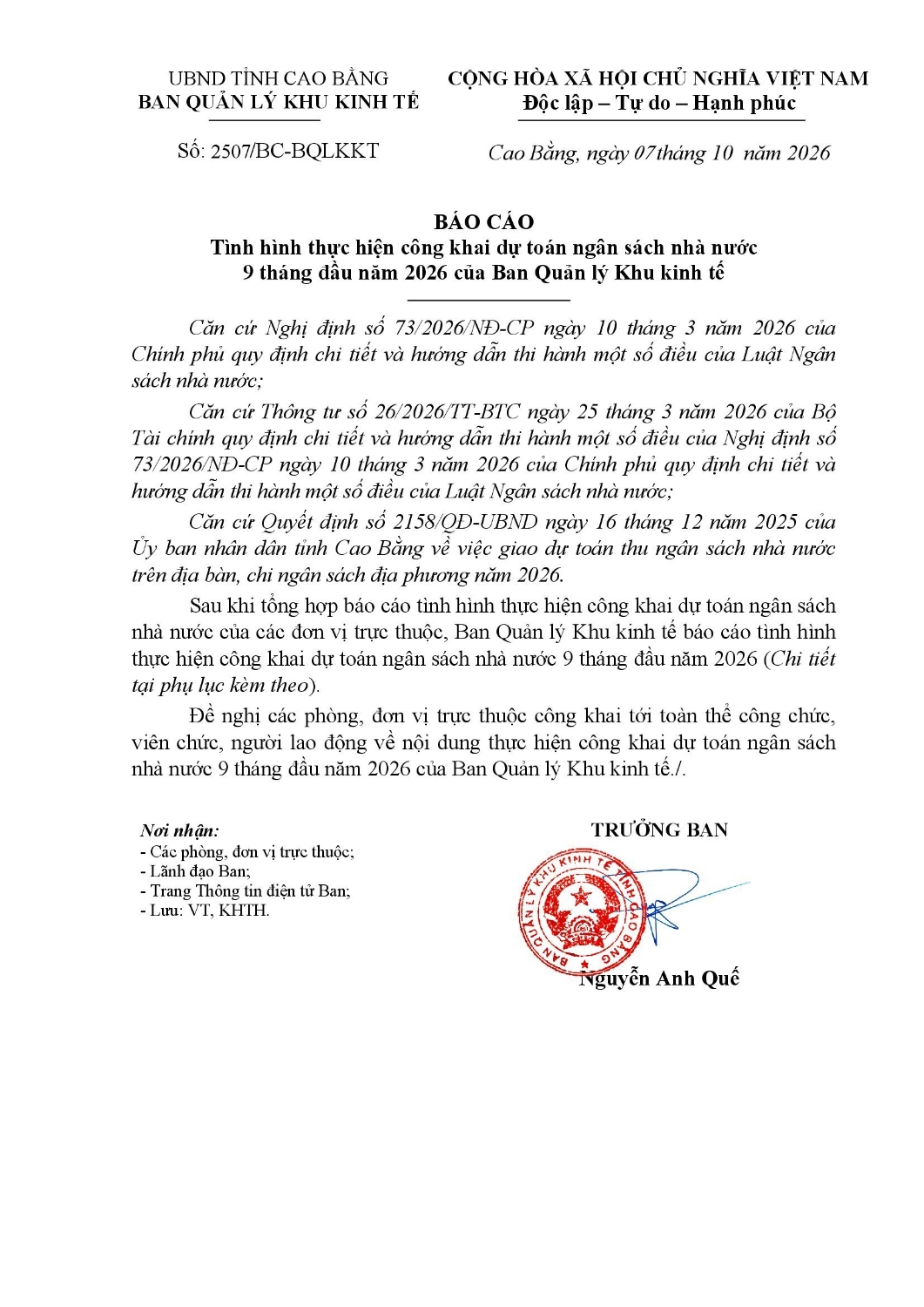 bao cao cong khai 9 thang 1