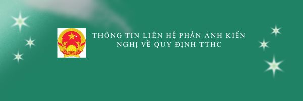 thong tin lien he phan anh kien nghi ve quy dinh tthc